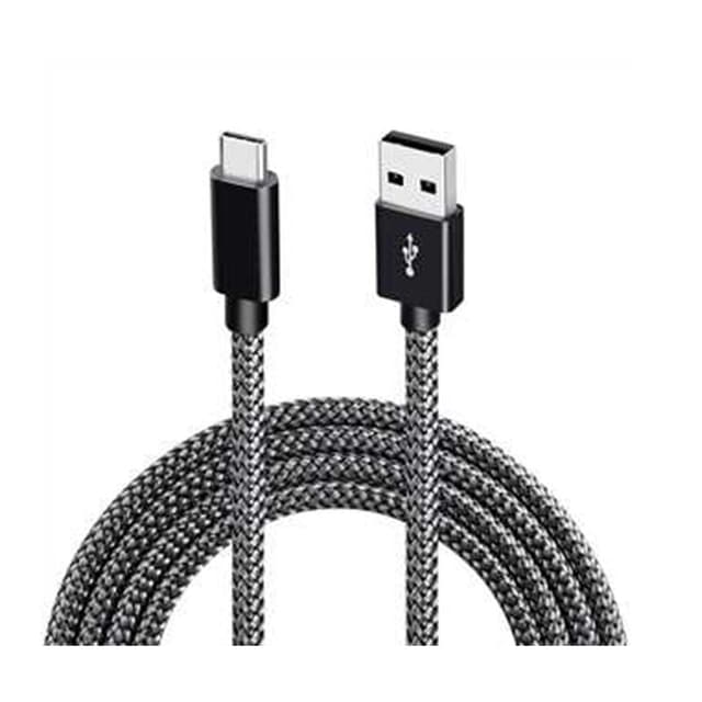 USB-A 2.0 til USB C-kabel med 3A hurtiglading Sort 1 m