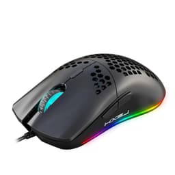 Langallinen pelihiiri RGB:llä, 6 säädettävää DPI:tä, 6 painiketta Musta