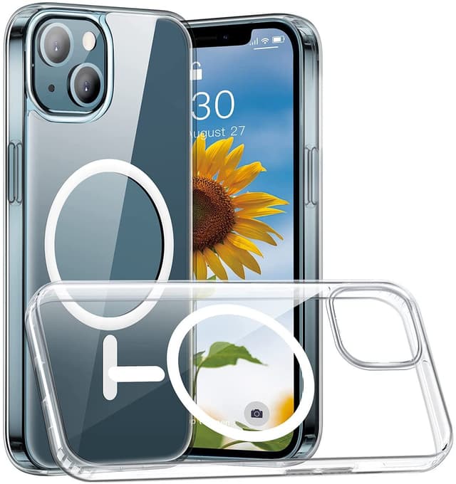 Transparent Mobilskal Kompatibelt med MagSafe-laddare för iPhone 13 Pr