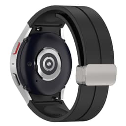 Silikone urrem med foldbart spænde Sort S Samsung Galaxy Watch5 Pro