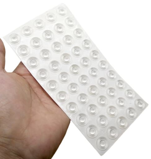Självhäftande dörrstopp Skyddskuddar 100-pack