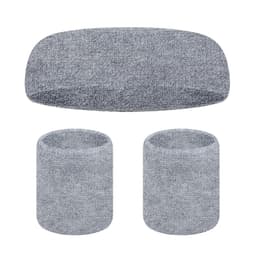 Svettband Set, 3 delar Grå