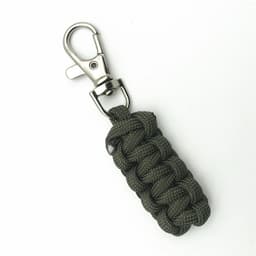 Paracord Nyckelring med Överlevnadsfunktioner gräs färg