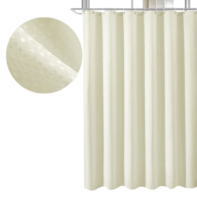 Vattentätt Duschdraperi för Badrum Beige S