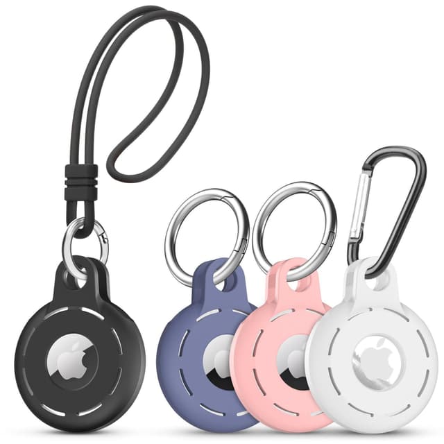 Silikone AirTag etui MultiColor 4-pakke