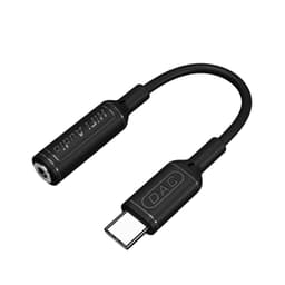 Typ-C till 3,5 mm Ljudadapterkabel Svart