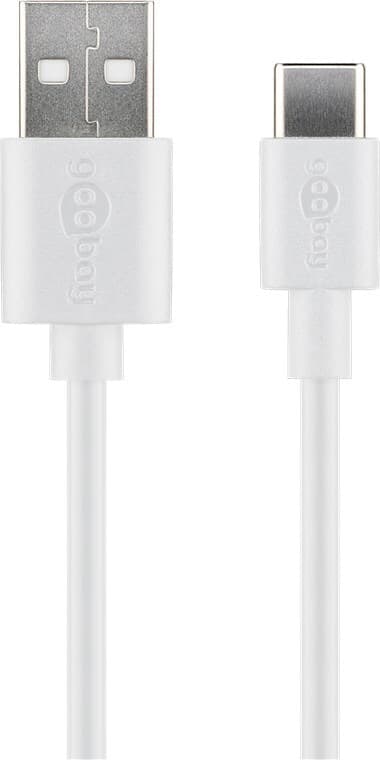 USB-C laddnings- och synkroniseringskabel (USB-A > USB-C )