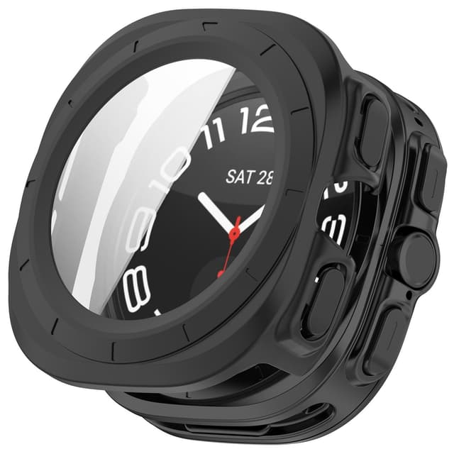 Samsung Watch Ultra 47 mm kotelo sisäänrakennetulla näytönsuojalla Musta