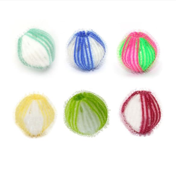 Genanvendelig vaskekugle til tørretumbler 6-pak MultiColor