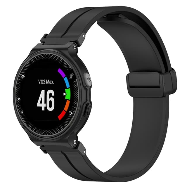 Silikone armbåndsurrem til Garmin Forerunner Watch Sort