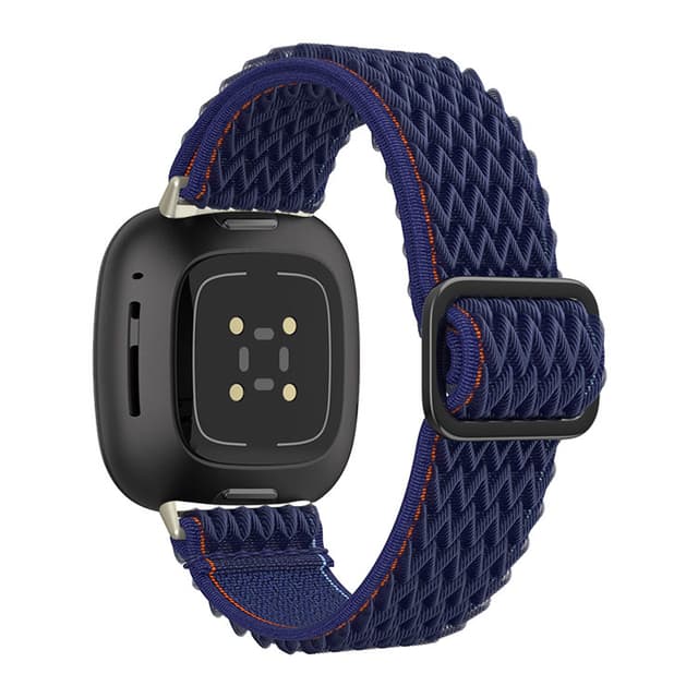 Nylon Klockarmband till Fitbit Versa 3/4 Mörkblå