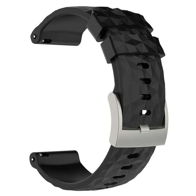 Silikonarmband för Suunto Spartan Sport Wrist HR Baro Svart