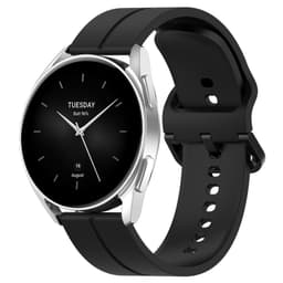 Silikonerstatningsklokkeremmer for Haylou Watch 22mm Sort
