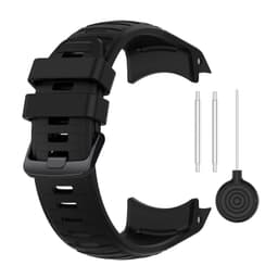 Virallinen silikoniranneke Garmin Instinct 2X -rannekkeeseen Musta
