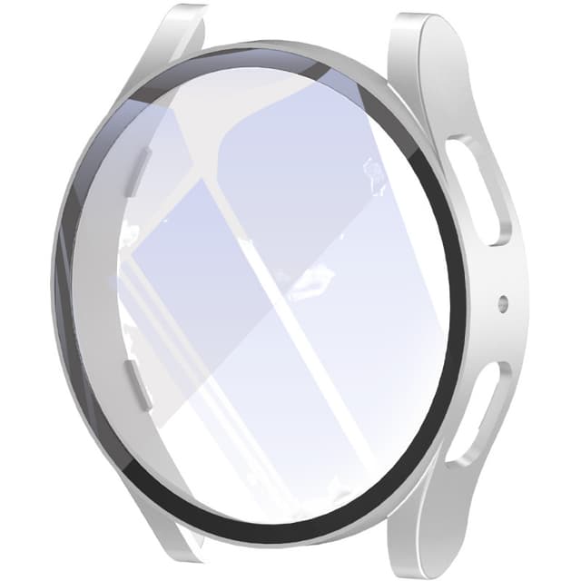 Suojakotelo Samsung Watch 7:lle sisäänrakennetulla näytönsuojalla Hopea 40mm