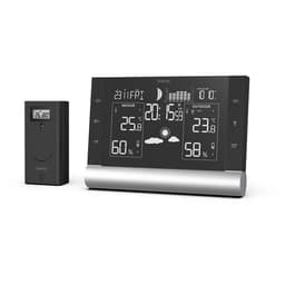 Hama Vejrstation - Black Line Plus - Digitalt - Trådløst - DCF-ur - Ude/Inde