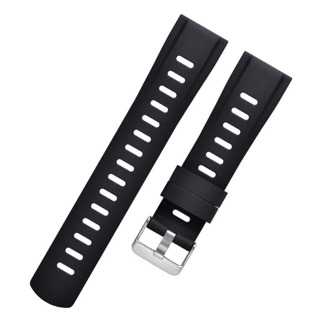 Silikone urrem til Huawei GT3/2 Honor Watch 4 Sort S