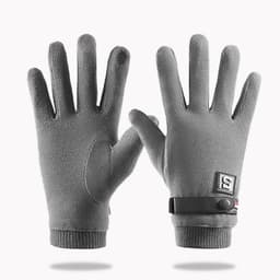 Vintervarme berøringsskjermhansker for kjøring Grå
