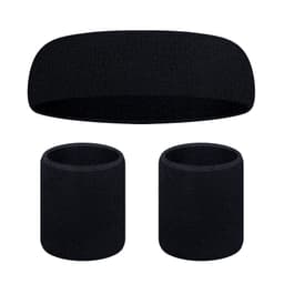 Svettband Set, 3 delar Svart