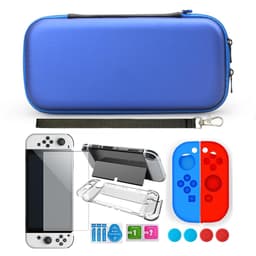 Deksel til Switch OLED med tilbehør, 9 deler Blå