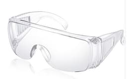 Universella skyddsglasögon i transparent plast