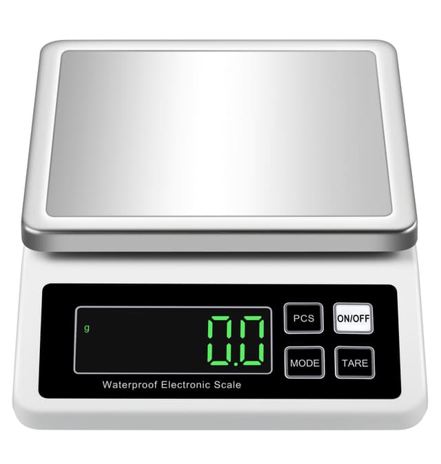 Elektronisk Digitalvåg Vit 10 kg/0,1 g