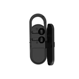 Bærbare Bluetooth-højttaler-hovedtelefoner Sort