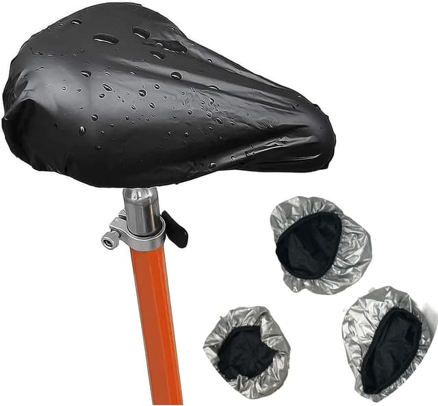 Vattentätt Cykelsadelskydd, 3-pack Svart XL