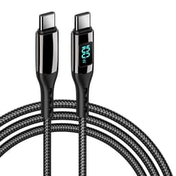 USB-C PD Hurtigladekabel 100 W Sort 3 m