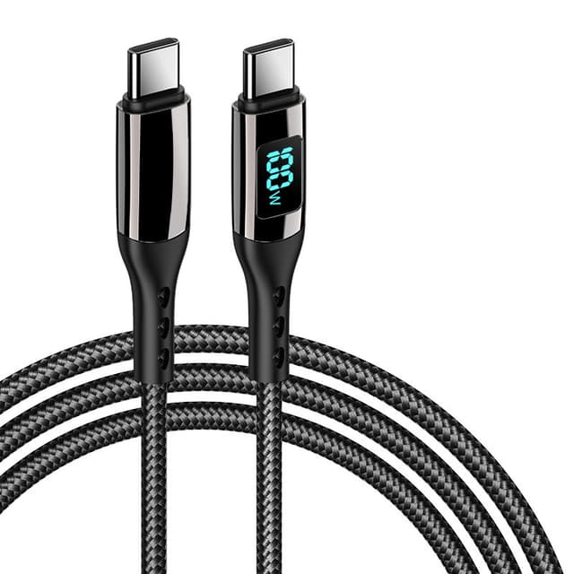 USB-C PD Snabbladdningskabel 100 W Svart 3 m