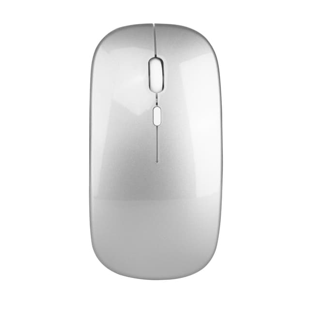 Trådlös mus 2.4G - Tyst optisk datormus Silver