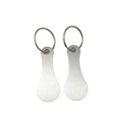 Metall Nyckelringar, Kundvagnspollett Silver
