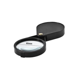 Lommeforstørrelsesglas - 10x forstørrelse Sort