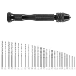 49 STK 0,5-3,0 mm Høyhastighets stål Miniborsett Sort