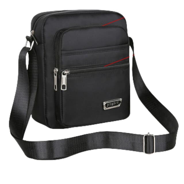 Nylon Crossbody-veske for menn Fire glidelåser