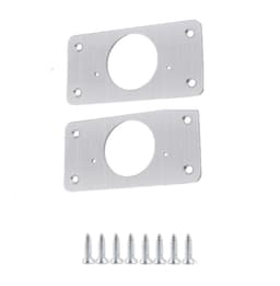 Reparationsplatta för gångjärn och möbler med skruvar 2-pack