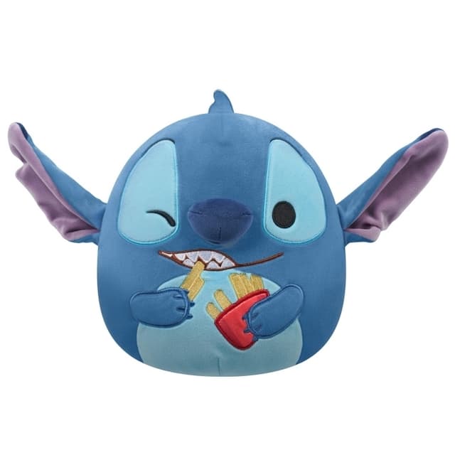 Squishmallows disney Stitch, 20 cm, med pommes frites i hånden (219363)