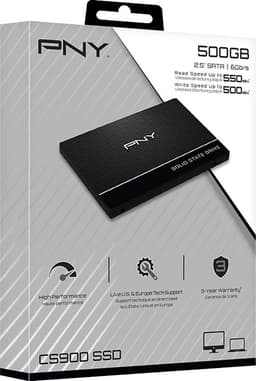 PNY CS900 2,5" SATA III SSD muisti (500GB)