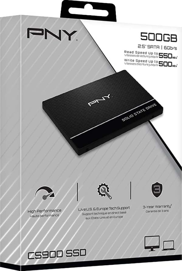 PNY CS900 2.5" SATA III SSD (500GB)