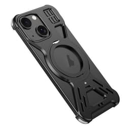 Metallinen takakuori telineellä iPhone 15 - Svart