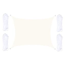 Solsegel 5x7m - Vit
