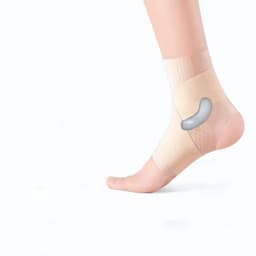 Ultratynn ankelstøtte Beige L