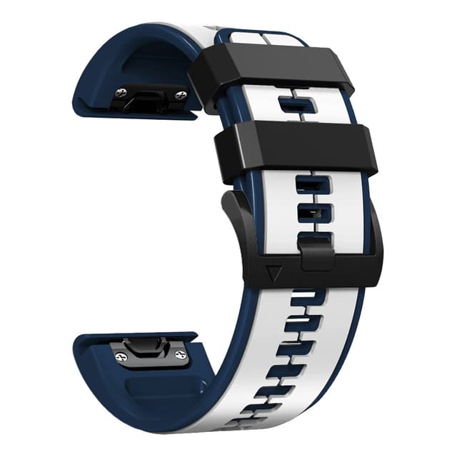 26 mm silikonarmbånd for Garmin Fenix 6X/Fenix7X/7X pro, COROS Hvit