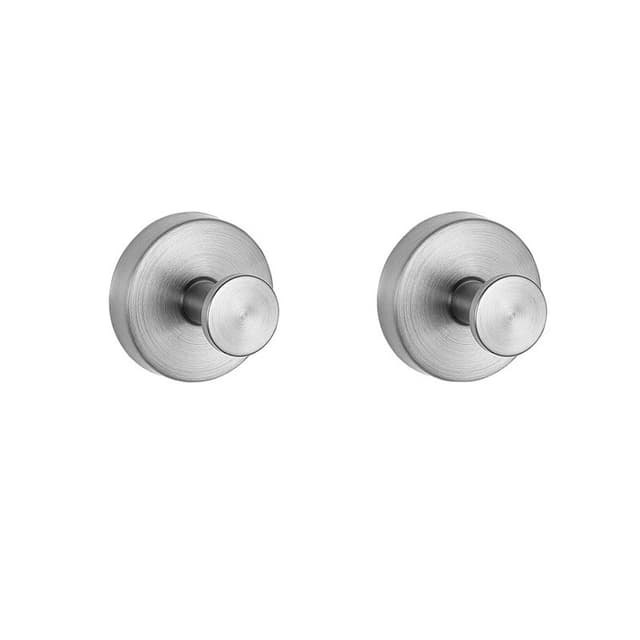 Krokar med Sugkopp, 2 pack Silver