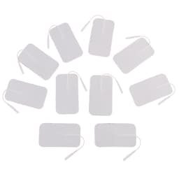 10-pack TENS/EMS elektrodeputer - Elektroder for massasjeinstrumenter Hvit