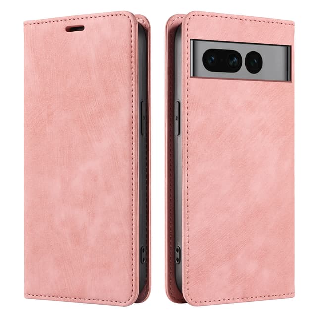 Magnetisk Läderfodral för Google Pixel 8 Pro Rosa