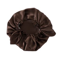 Justerbar sovehette Mulberry Silk kaffe