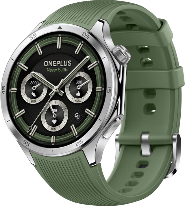 OnePlus Watch 3 hybridklokke 46 mm (Emerald Titanium)