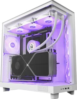 NZXT H6 Flow RGB 2024 PC-kabinett (hvit)