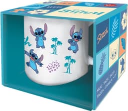 Konix Lilo & Stitch mugg (blommönster, 325 ml)